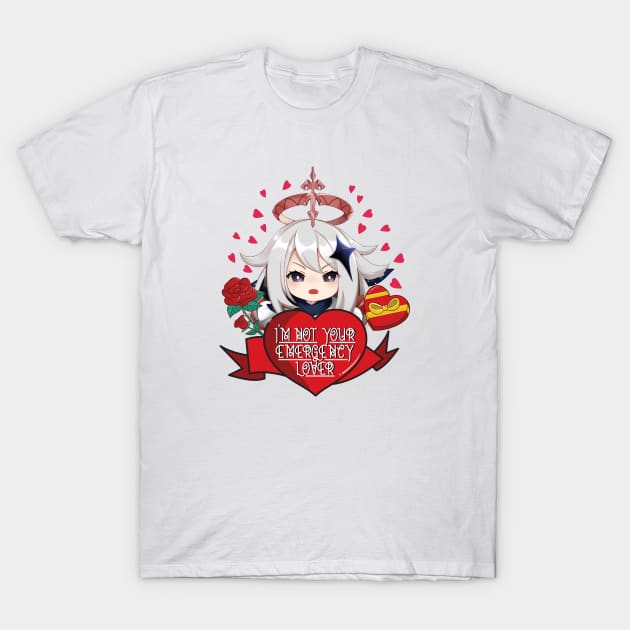 Paimon Genshin Impact Emergency Lover Valentine Day T-Shirt by Anime Access